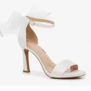 Kelly & Katie White Heeled Sandals
